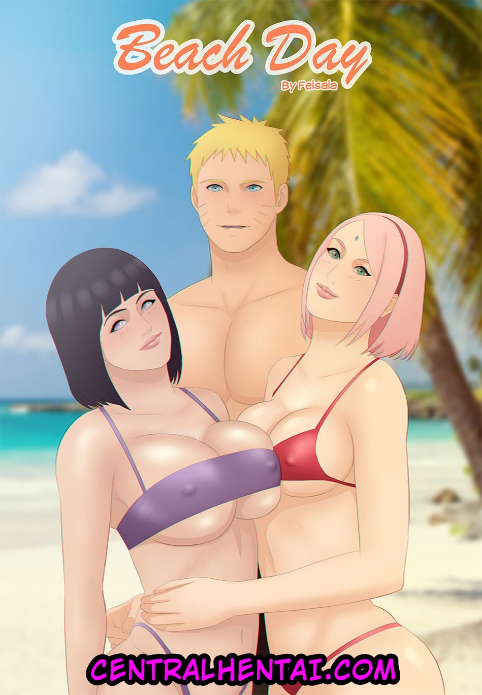 Familia Naruto: Dia de praia